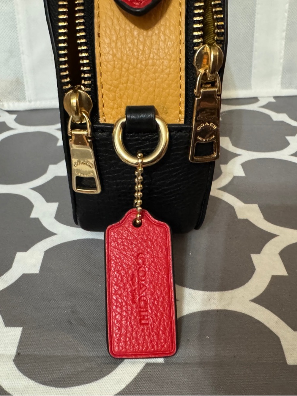 Coach Cream & Red Dome Crossbody with Mickey Graphic - Picture 6 of 10